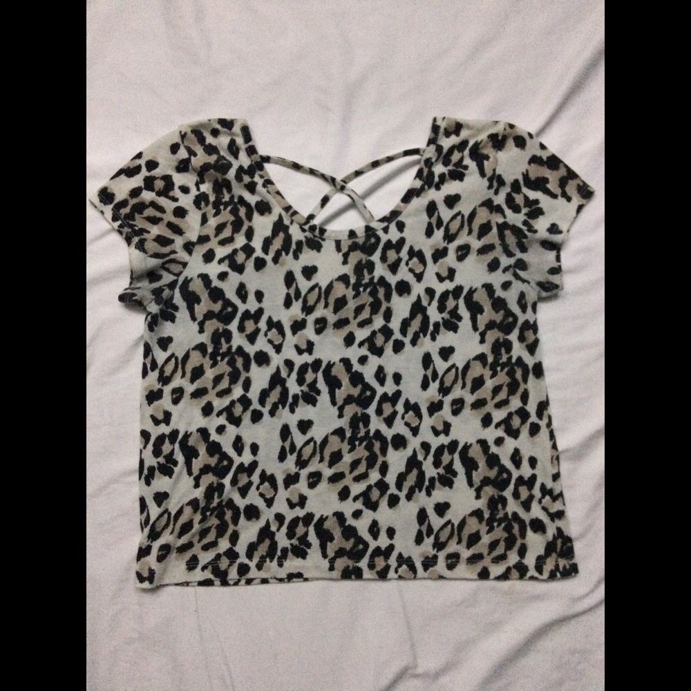 Charlotte Russe Cheetah Print Top